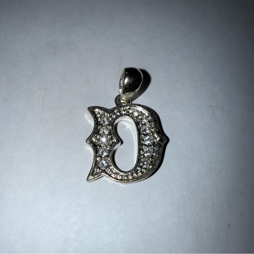 Montana Silversmiths Silver Initial D Pendant NWOT